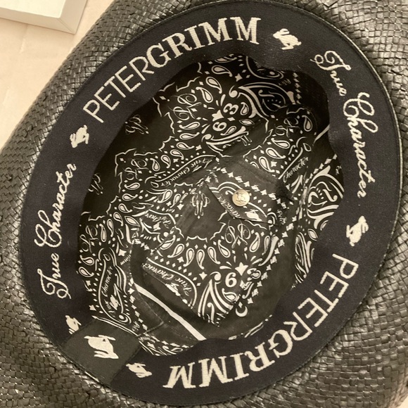 Peter Grimm Black Cowboy Hat with Silver Star Band - Picture 3 of 3